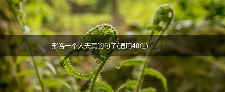 形容一个人天真的句子(通用40句),第1张