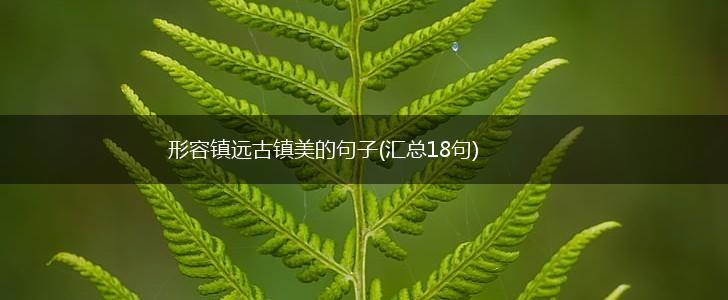 形容镇远古镇美的句子(汇总18句),第1张