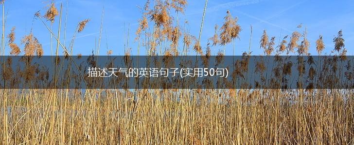 描述天气的英语句子(实用50句),第1张 描述天气的英语句子(实用50句),第1张