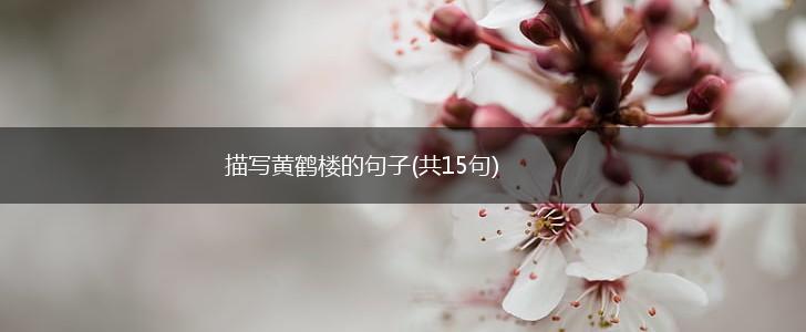 描写黄鹤楼的句子(共15句),第1张