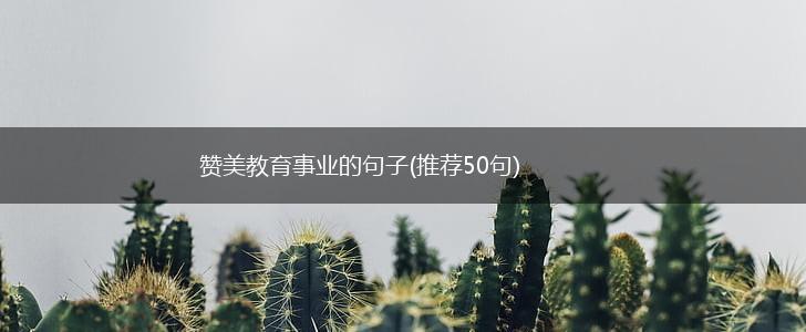 赞美教育事业的句子(推荐50句),第1张