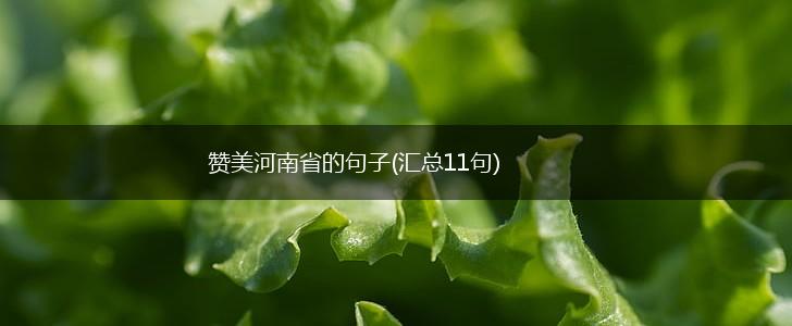 赞美河南省的句子(汇总11句),第1张