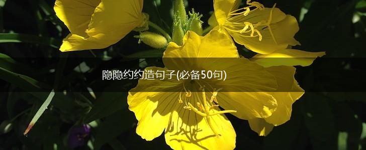 隐隐约约造句子(必备50句),第1张
