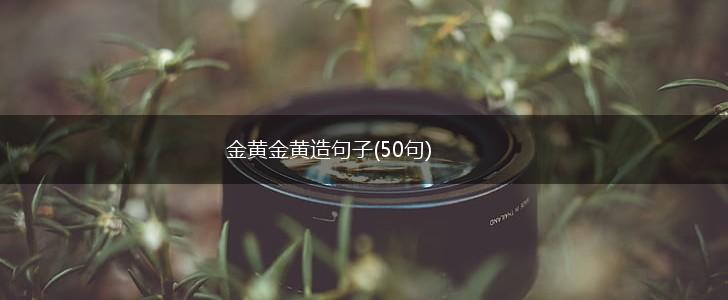 金黄金黄造句子(50句),第1张