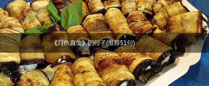 《月色真美》的句子(推荐51句),第1张