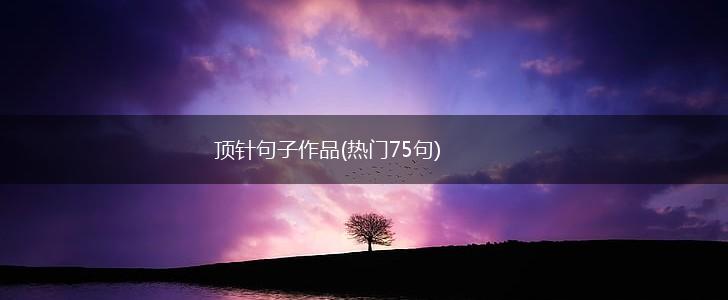顶针句子作品(热门75句),第1张