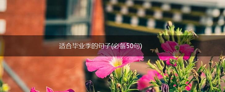 适合毕业季的句子(必备50句),第1张