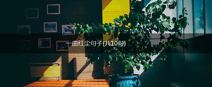 一曲红尘句子(共10句),第1张