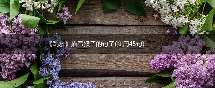 《跳水》描写猴子的句子(实用45句),第1张