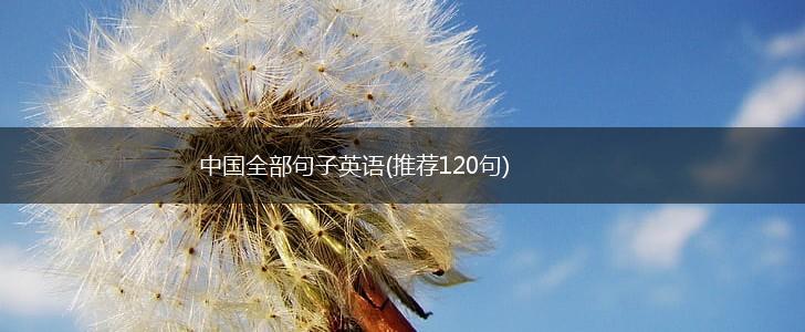 中国全部句子英语(推荐120句),第1张