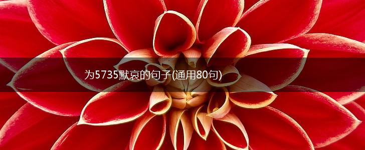为5735默哀的句子(通用80句),第1张