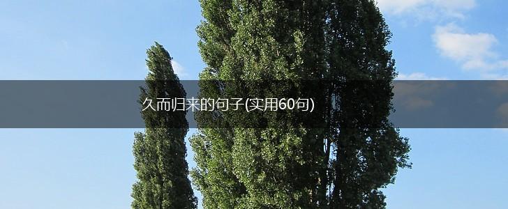 久而归来的句子(实用60句),第1张