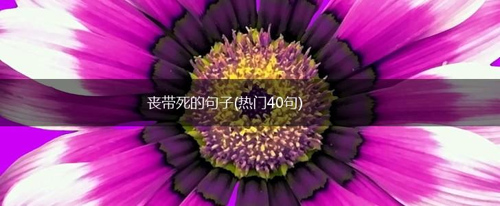 丧带死的句子(热门40句),第1张
