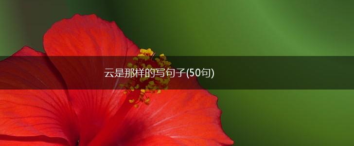 云是那样的写句子(50句),第1张