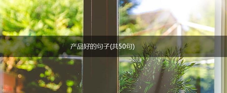 产品好的句子(共50句),第1张