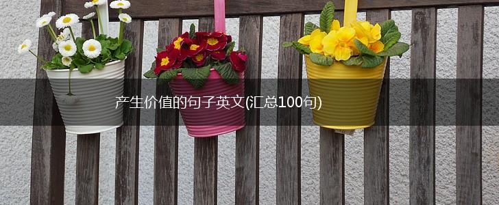 产生价值的句子英文(汇总100句),第1张