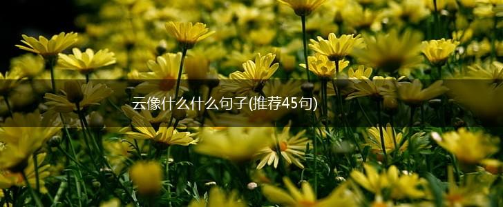 云像什么什么句子(推荐45句),第1张