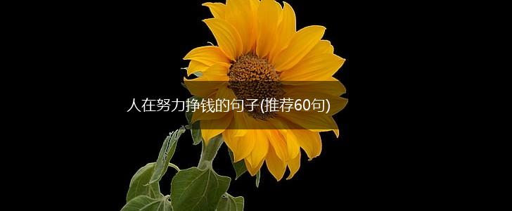 人在努力挣钱的句子(推荐60句),第1张