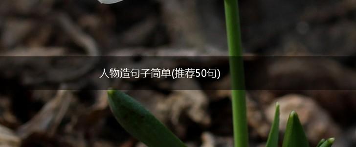 人物造句子简单(推荐50句),第1张