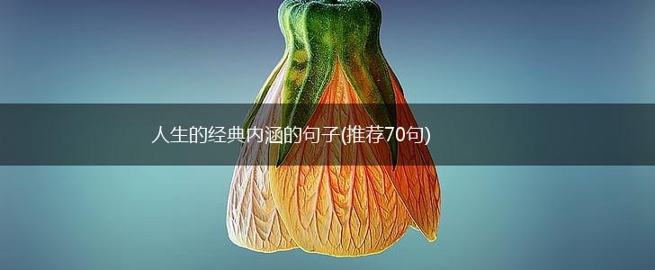 人生的经典内涵的句子(推荐70句),第1张