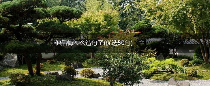 他后悔怎么造句子(优选50句),第1张