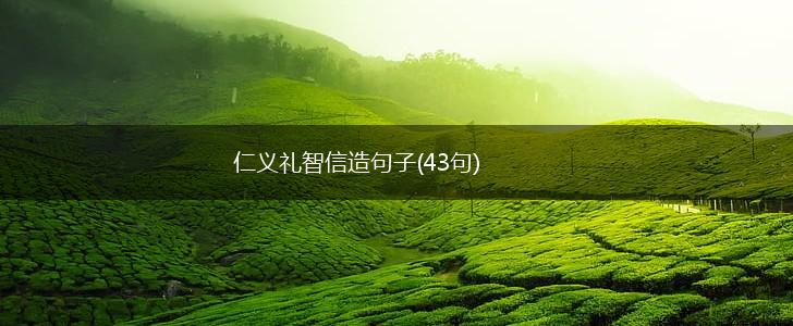 仁义礼智信造句子(43句),第1张