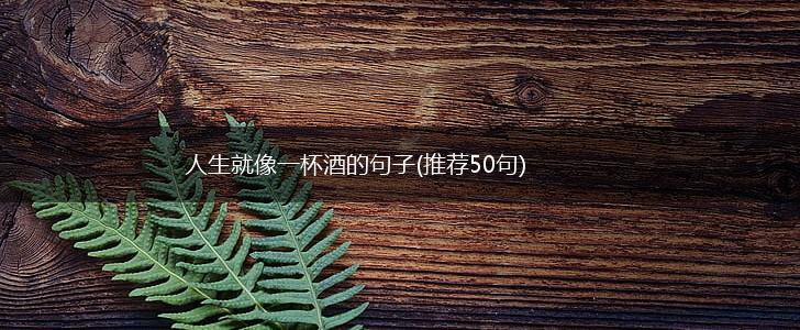 人生就像一杯酒的句子(推荐50句),第1张