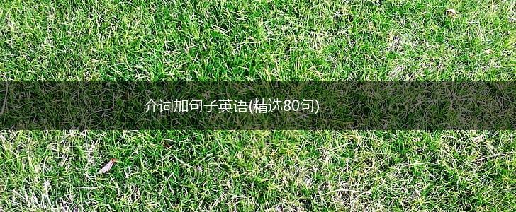 介词加句子英语(精选80句),第1张