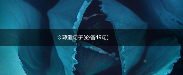 令尊造句子(必备49句),第1张